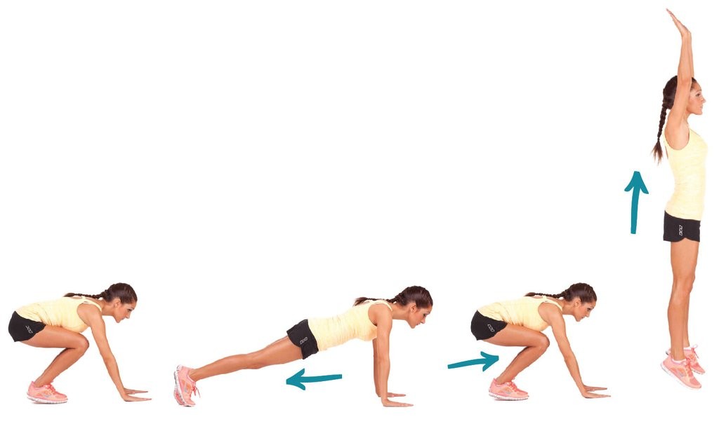 Burpees with push-ups